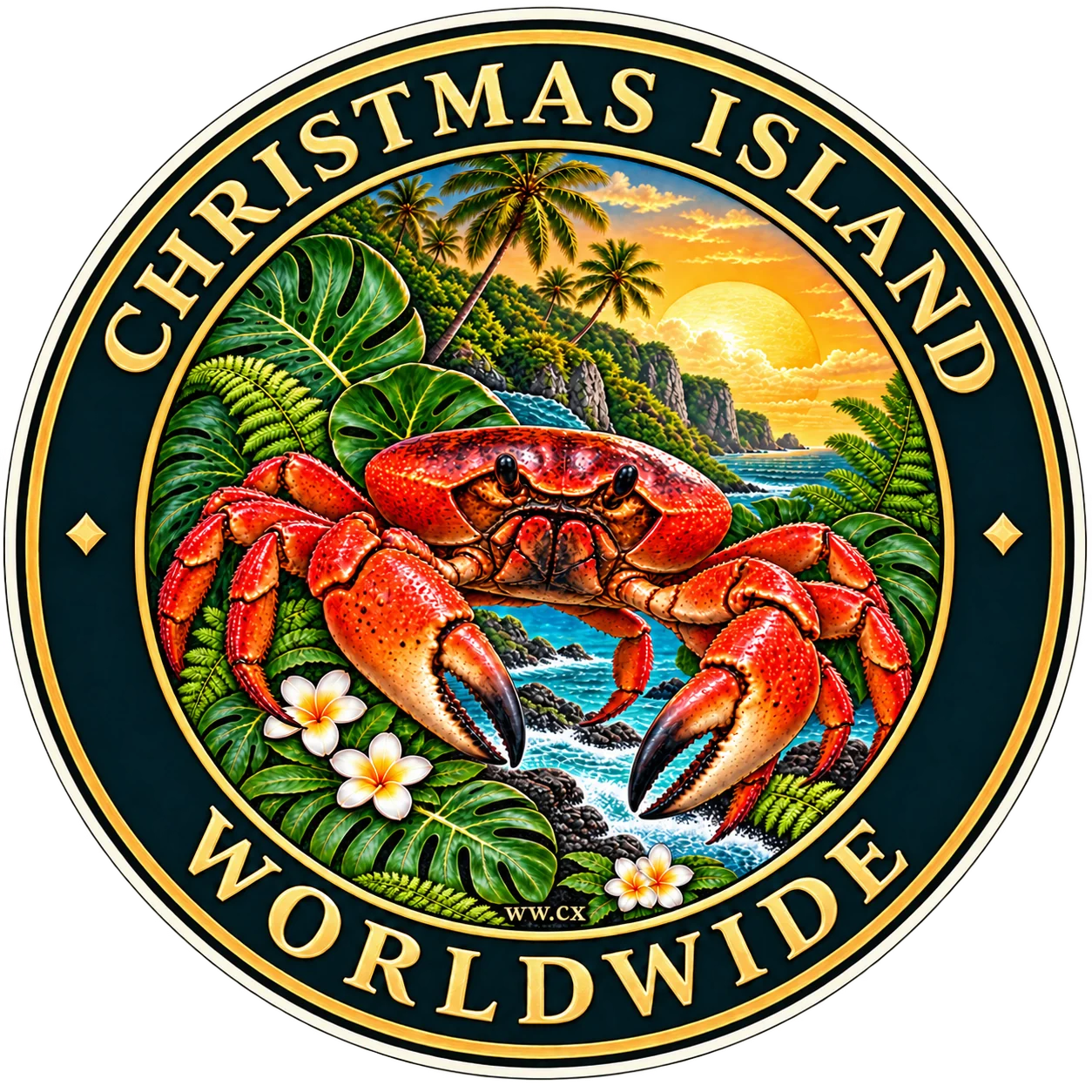 Catalog preview of Red Crab — Island Sunset — Collection Ring