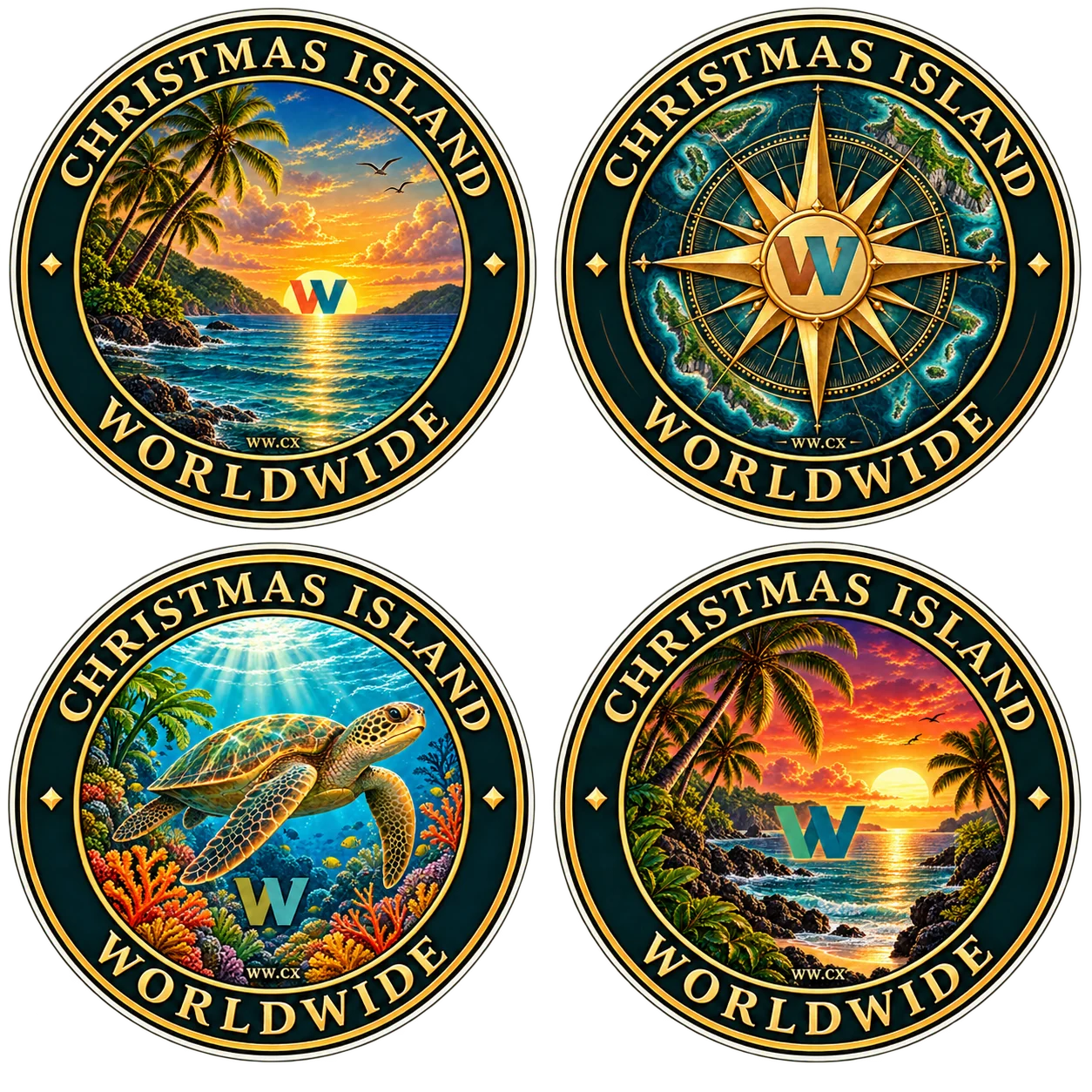 Catalog preview of Tropical Voyage Four-Design Collector Set